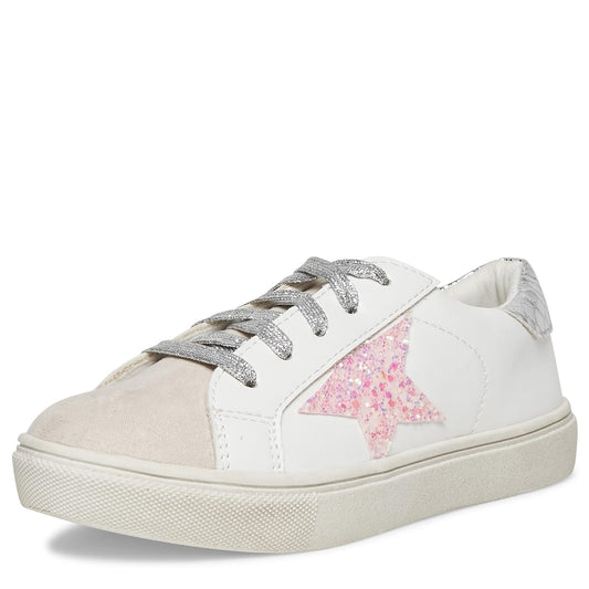 Steve Madden JREZUME Zapatillas Deportivas para niña, Color Blanco