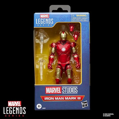 Avengers Marvel Legends Serie Mark III Iron Man Figura de Acción Articulada
