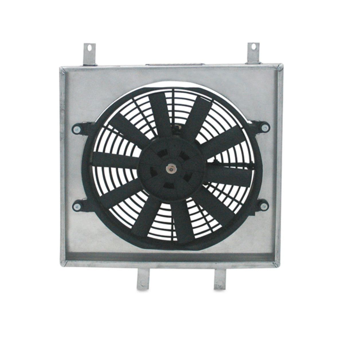 Mishimoto MMFS-CIV-92 Cubierta de ventilador de aluminio de rendimiento compatible con Honda Civic 1992-2000, plata
