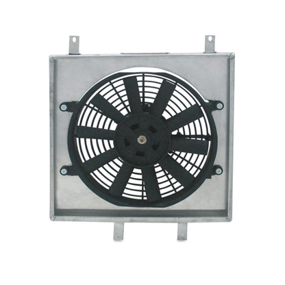 Mishimoto MMFS-CIV-92 Cubierta de ventilador de aluminio de rendimiento compatible con Honda Civic 1992-2000, plata