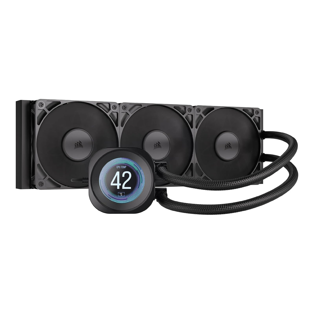 Corsair Nautilus 240 RS LCD Refrigeración Líquida para CPU 240mm, Blanco - 360mm AIO - Negro