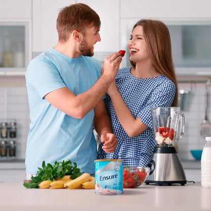 Ensure Clásico Fresa – Formula Nutricional | Polvo 400g | Bebida nutricional que favorece salud muscular y ósea brindando energía constante en formato práctico.
