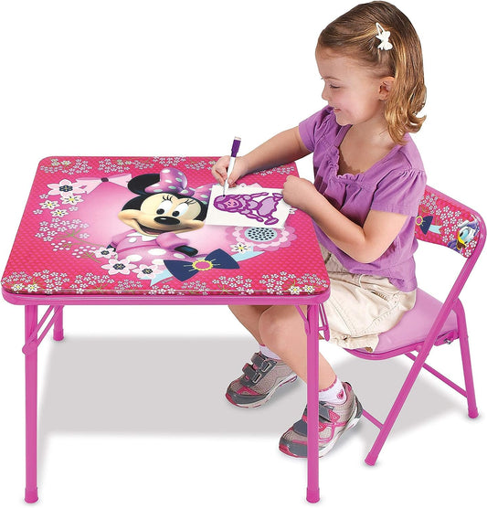 Disney - Minnie Mouse Blossoms & Bows Jr. Set de mesa de actividades con 1 silla