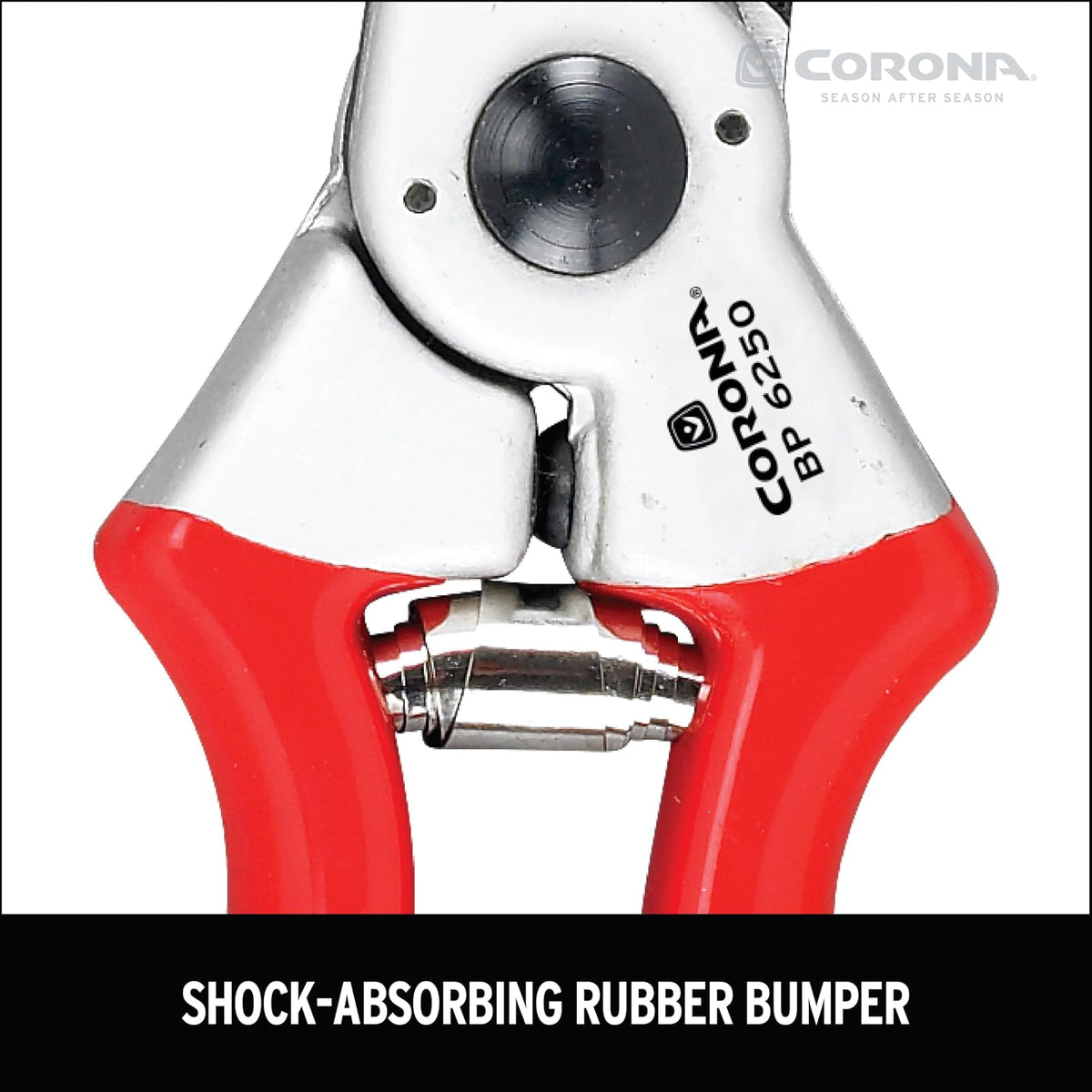 Corona BP 6250 Podadora de Puente Aluminio, color Rojo, 1" Recta
