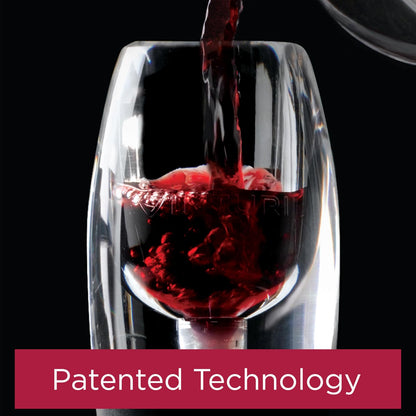 Vinturi Aireador de vino tinto incluye base mejorada sabores con acabado más suave, color negro
