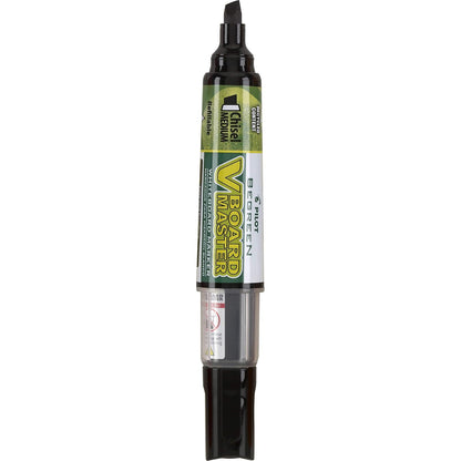 Pilot Vboard Master 43820, Marcadores para pizarrón blanco, estuche con 5 piezas de punta cincelada, colores negro, azul, rojo, verde y naranja