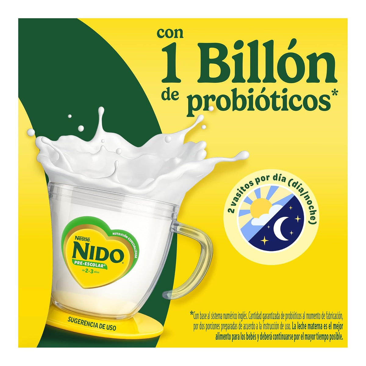 Alimento Para Niños de Corta Edad Nido Pre Escolar 2+ Lata 1.5kg