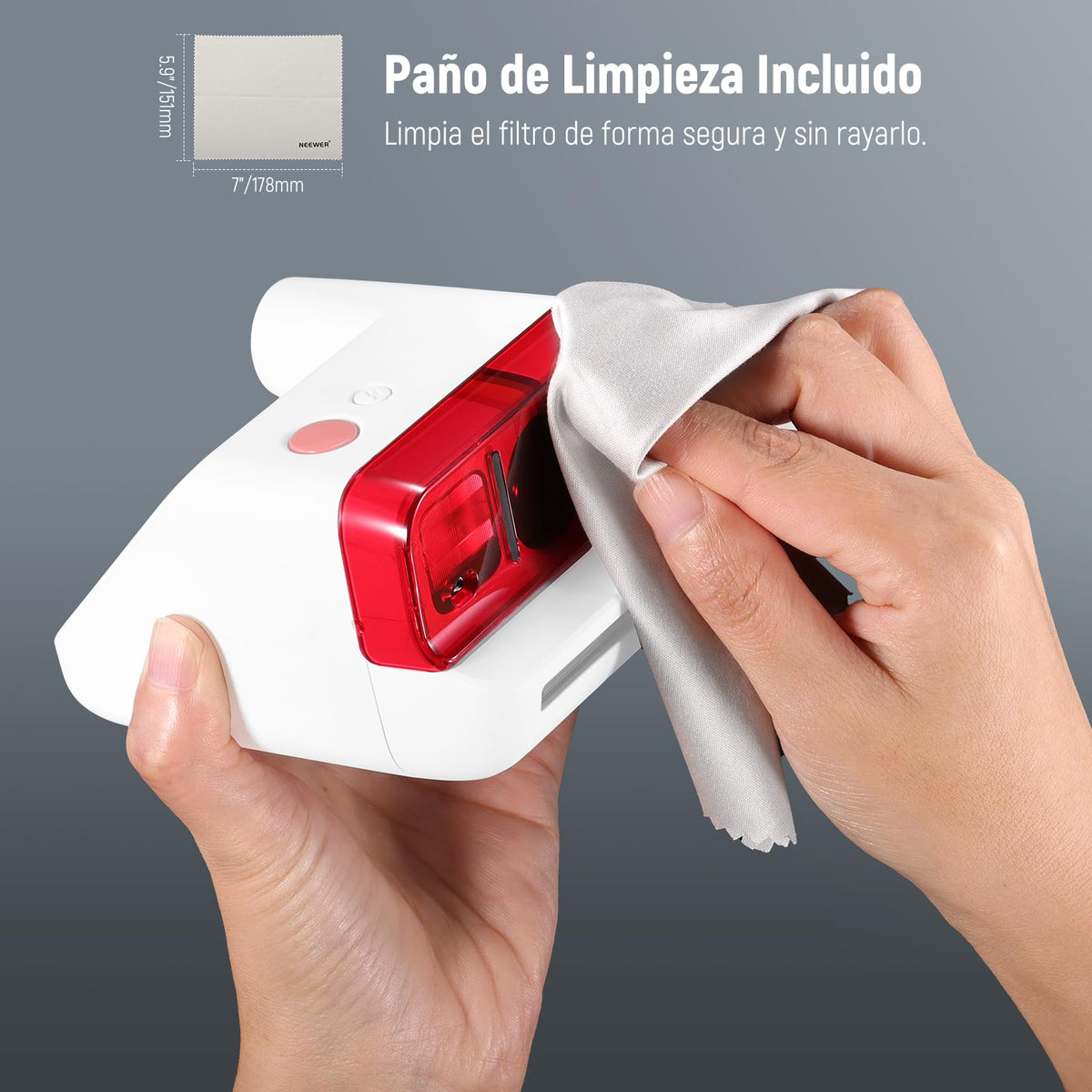 NEEWER - Juego de filtros de Lente Compatible con cámara Polaroid Go, Paquete de 3 Accesorios de Filtro de Gel de Color a presión (Rojo, Azul, Naranja) para fotografía Creativa, FL-B18