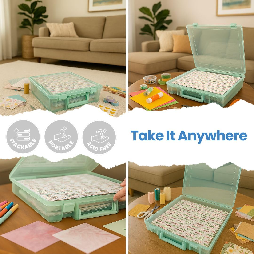 ArtBin 6955AB Super Satchel Caja de 1 Compartimento, Núcleo Abierto, Mint, 1 Paquete, 1
