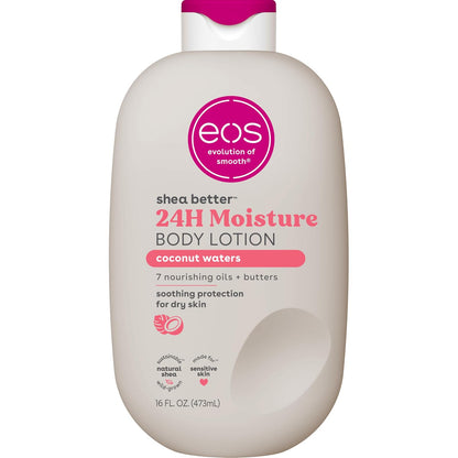 Eos Loción Corporal Shea Better - Coconut Waters | Hidratación 24H, Ligera y No Grasosa | Hecha con Karité Natural | Vegana | 16 Onzas Líquidas
