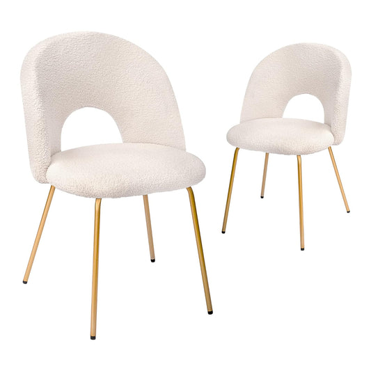 CangLong - Juego de 2 sillas de Comedor, Color Blanco