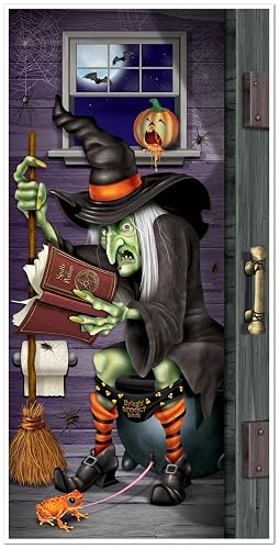 Beistle 00026 Witch Restroom Door Cover Party Accessory