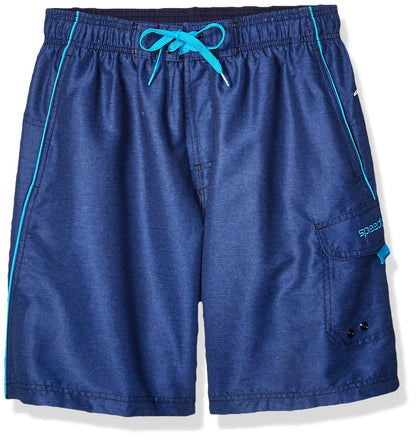 Speedo Marina Traje de Baño para Hombre - 2XL - Jaspeado - Azul