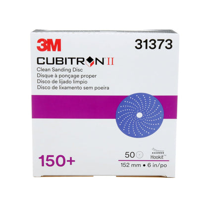 Hookit 3M Cubitron II Disco Púrpura G + '' Automotriz | 50 discos, prácticamente sin polvo, múltiples orificios, alto rendimiento, larga duración
