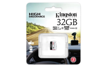 Kingston MicroSDHC Endurance 32GB (Sin Adaptador a SD) Clase 10, UHS-I, U1, A1 Lectura: 95MB/s y Escritura: 30MB/s (SDCE/32GB)