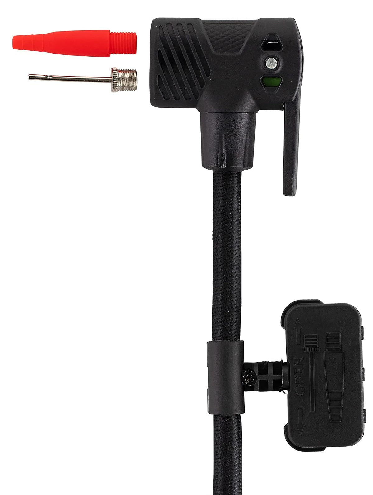 Schwinn Bomba de pie de Alta presión, Base de Aire y Base de Aire Plus, medidor de presión de Aire zonificado, se Adapta Tanto a Schrader como a Presta, máximo 120 PSI