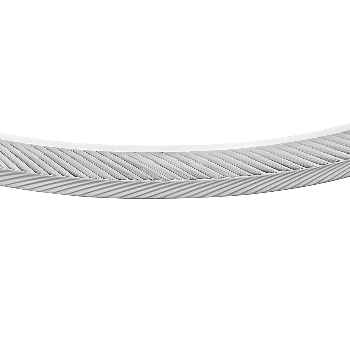 Fossil - Pulsera de cadena de acero inoxidable de plata de ley o tono plateado para mujer