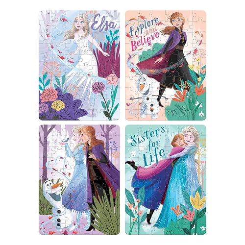 Novelty Corp - Rompecabezas 4 en 1 para Niños de Frozen