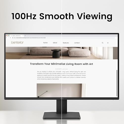 BenQ Monitor GW2791 27” 1080p FHD 100Hz IPS HDMI DP Tecnologías para el Cuidado de la Vista Bisel Ultra Delgado Software Eye-Care U