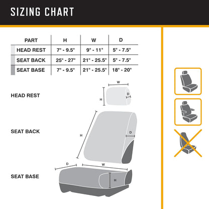 Browning Funda de Asiento Universal para Automóvil, Camión y SUV - Resistente al Agua, Gris/Bandera