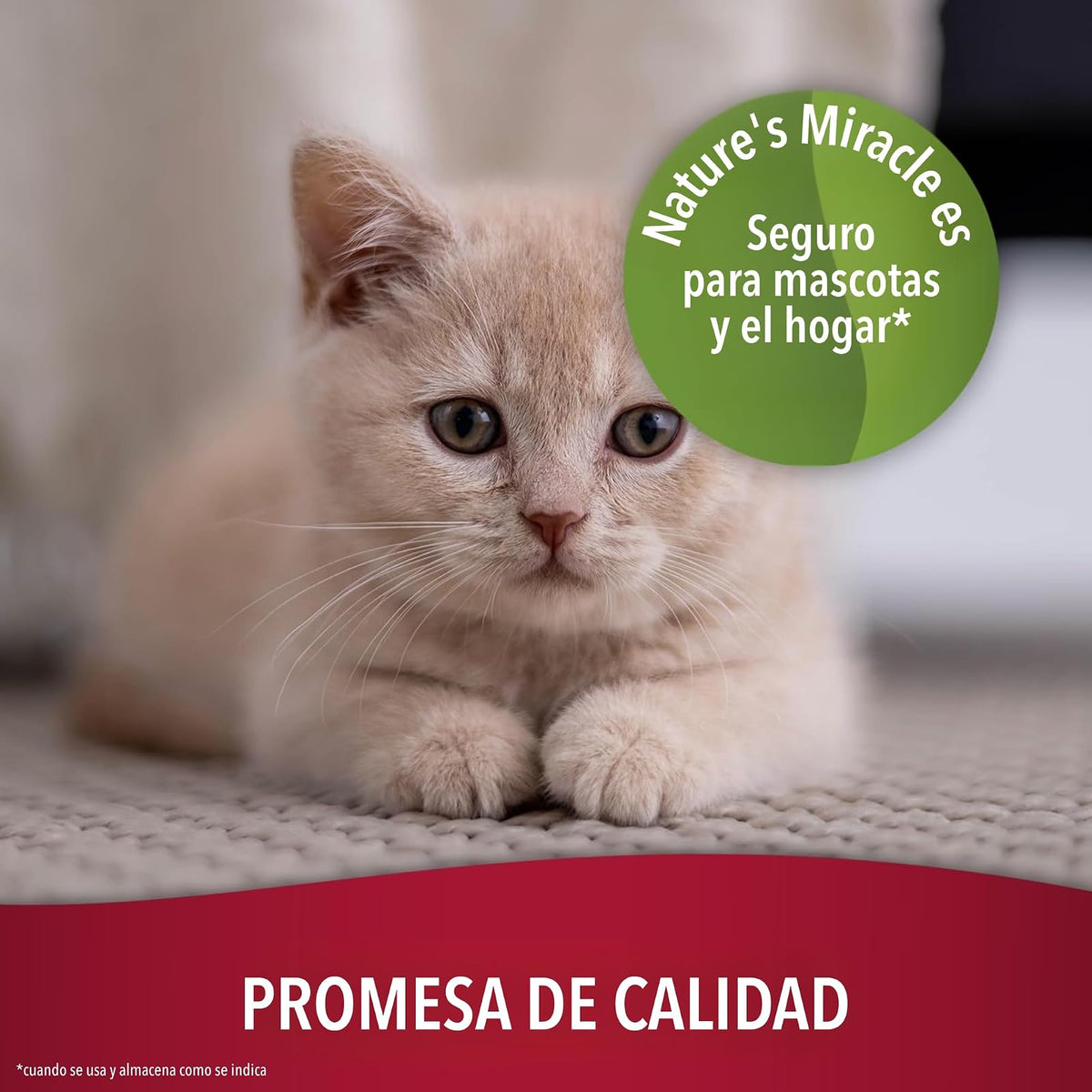 Nature's Miracle Eliminador manchas y olores para gato, uso diario 3.78 L