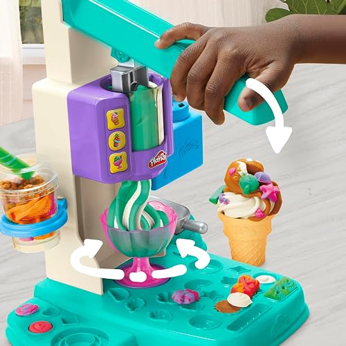 Play-Doh Heladería Multicolor 7 Accesorios 5 Latas Masa Moldeable +3 años