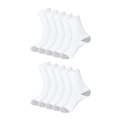 Hanes Cool Comfort calcetines para mujer - Shoe Size: 8-12 - Blanco