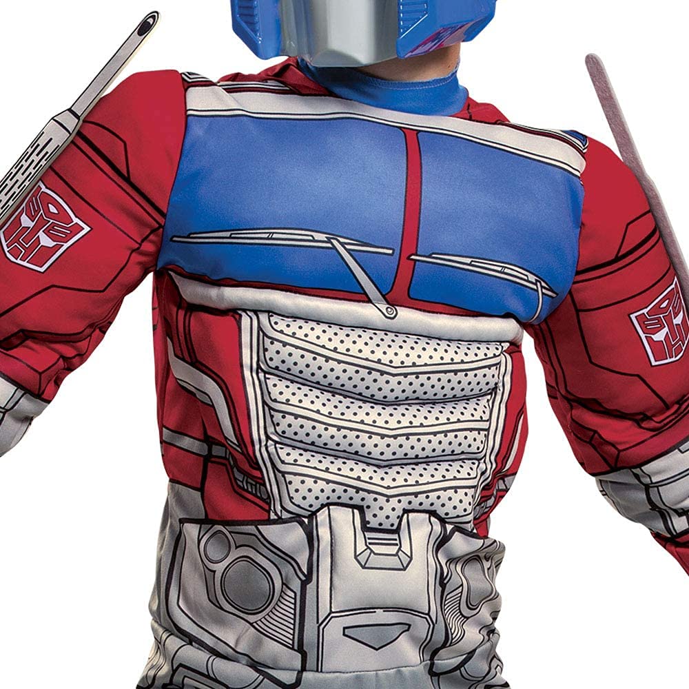 Disguise Disfraz Optimus Prime Transformers, Robot Superhéroe para Niño, Carnaval Talla M