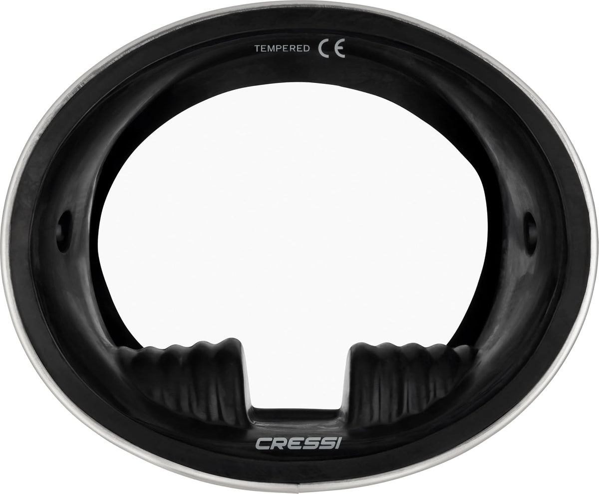 Cressi Pacifico Rubber Mask, Negro