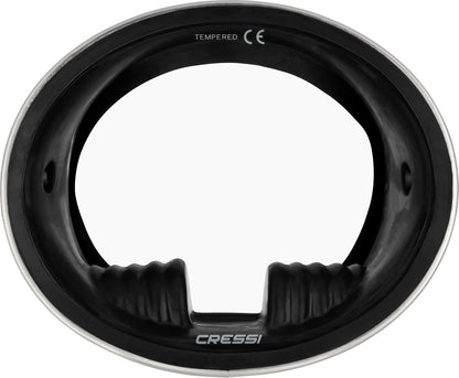 Cressi Pacifico Rubber Mask, Negro