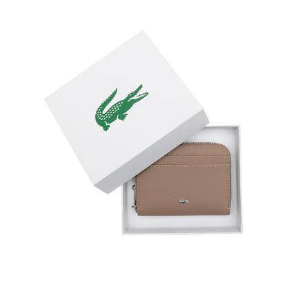 Lacoste Cartera Monedero Lunar Lona para Mujer | Color lunar, lona resistente, compartimentos para tarjetas y monedas