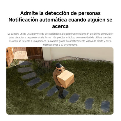 XIAOMI Outdoor Camera CW300, Cámara Exterior con resolución 2560p, IP66 | Detección Personas por IA, Visión Nocturna, 360grados, Blanco