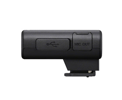 Sony ECM-S1 Micrófono de transmisión portátil inalámbrico para cámara, PC y Smartphones