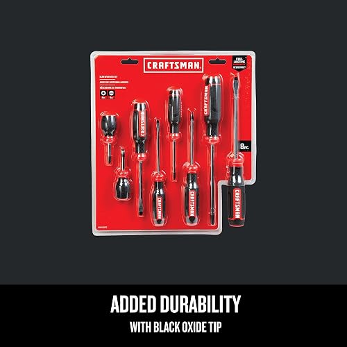 CRAFTSMAN - Juego de destornilladores bimateriales, juego de 8 piezas (CMHT65075N)