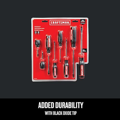 CRAFTSMAN - Juego de destornilladores bimateriales, juego de 8 piezas (CMHT65075N)