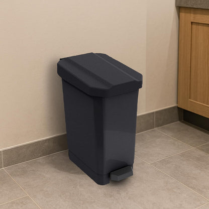 Papelera de 10L con Pedal, Tapa y Plástico Resistente – Compacta y Práctica para Baño, Oficina y Espacios Pequeños