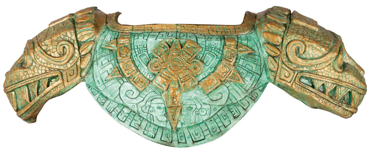 Ghoulish Productions Máscara de látex Quetzalcóatl, Cosplay Quetzalcoatl Serpiente Emplumada Unitalla, Dios Mexica Ideal para usar en Fiesta de Halloween, Festivales, Casas del Terror