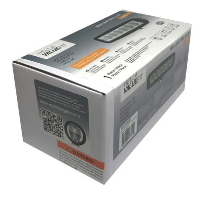 Hella Mini Barra Auxiliar de 6 LED con Soportes con Torni l lería Inoxidable, 357203001