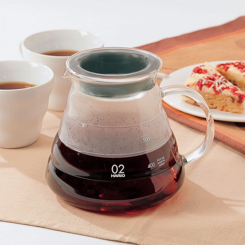 Hario V60 Range XGS-60TB Jarra para Café o Té, 600 ml, Transparente