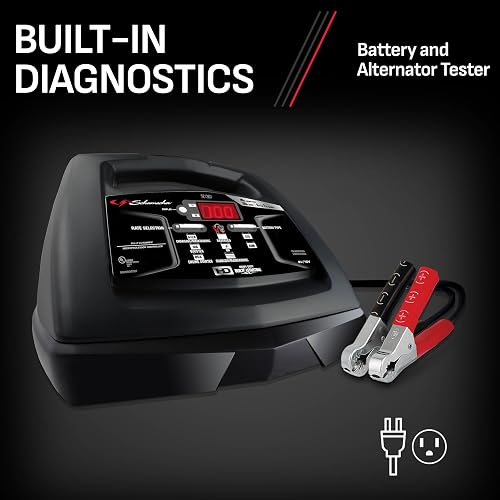 Schumacher Electric Cargador de Batería Automático con Arranque de Motor 85 A/30 A, 6 V/12 V, Negro, SC1307
