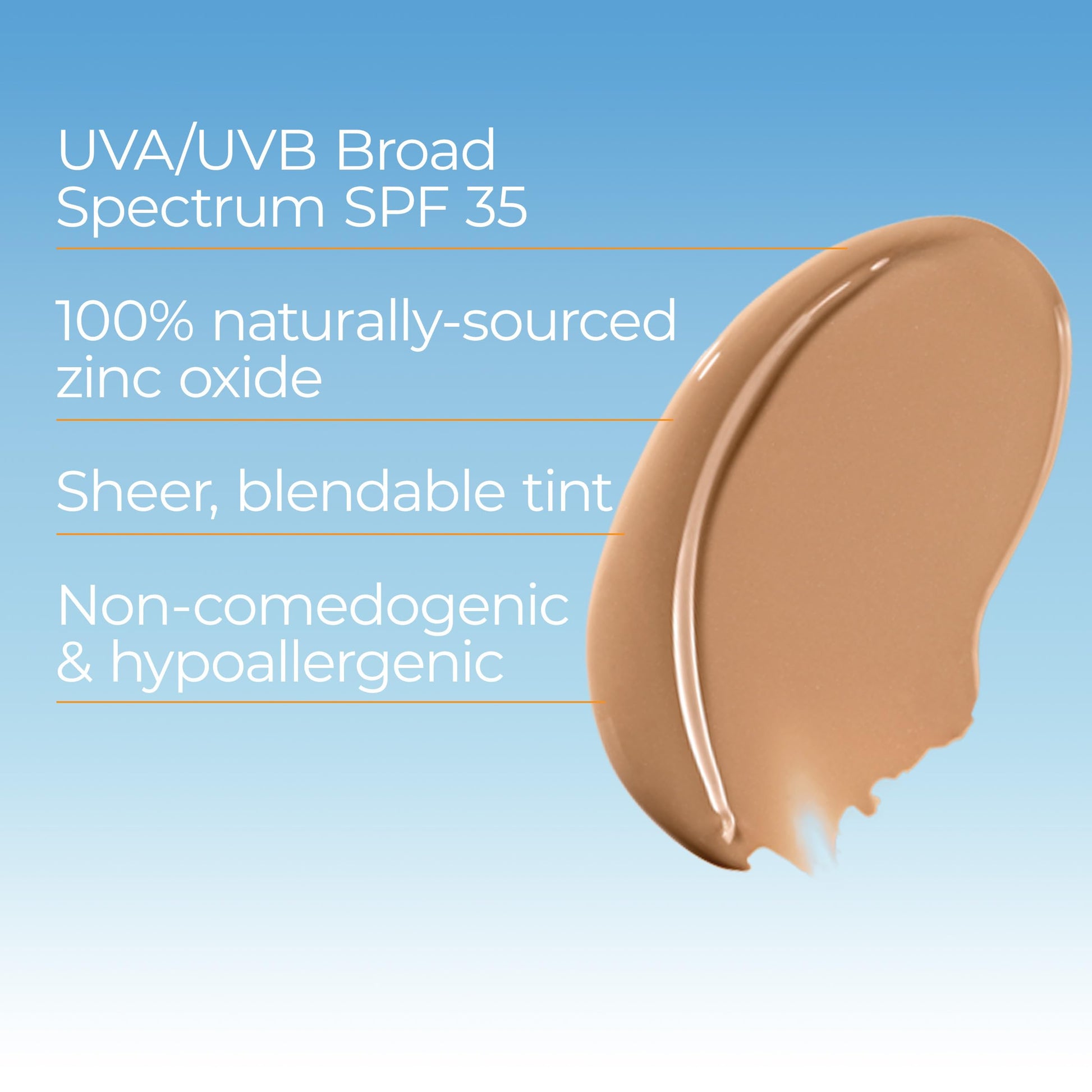 Eucerin Loción De Protector Solar Facial Mineral Tintado Solar Spf 35, Protector Solar Mineral No Comedogénico Con Protección Suave De Ã“xido De Zinc Para Piel Sensible, Frasco De 1.7