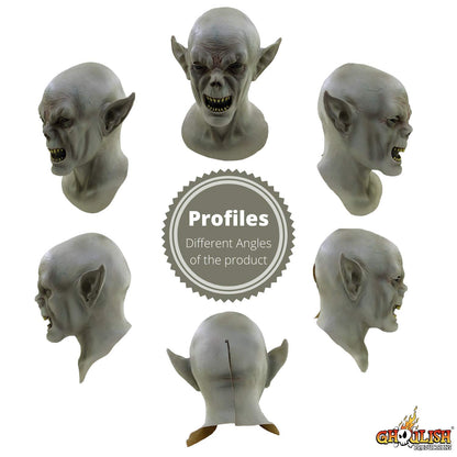 Máscara de Látex de Vampiro Catiff, Máscaras de Monstruo Mitad Hombre Mitad Murciélago Ideeal para Disfraz de Halloween