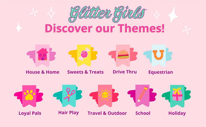 Glitter Girls Juego de heladería para muñecas con golosinas | Juego de heladería para muñecas de 36 cm con 79 piezas, tarros, conos, estantes y accesorios para servir, 3 años y +