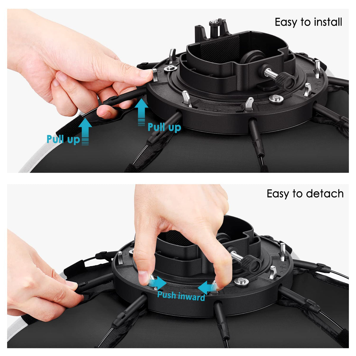 NEEWER Softbox Octogonal de 26''/65 cm de Liberación Rápida,con Soporte Tipo S,Bolsa de Transporte Compatible TT560 NW880 NW600 NW620 NW700 NW-670 750II y Q3 AD200Pro Flash Strobes-SF-RP26