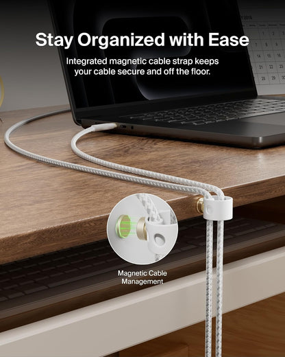 Belkin CAB011bt2MWH Cable Pro Flex USB-C a USB-C con correa 2M Blanco