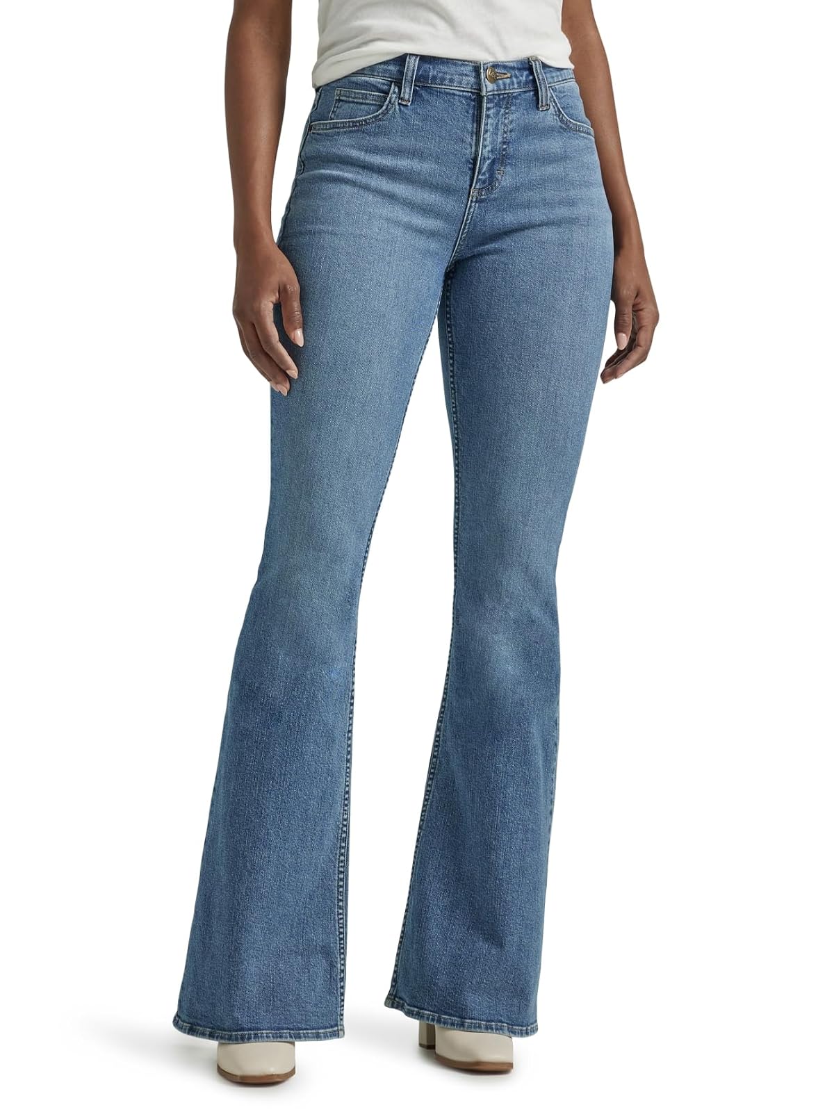 Lee Jeans Acampanados de Tiro Medio para Mujer - 10 - Retro elevado