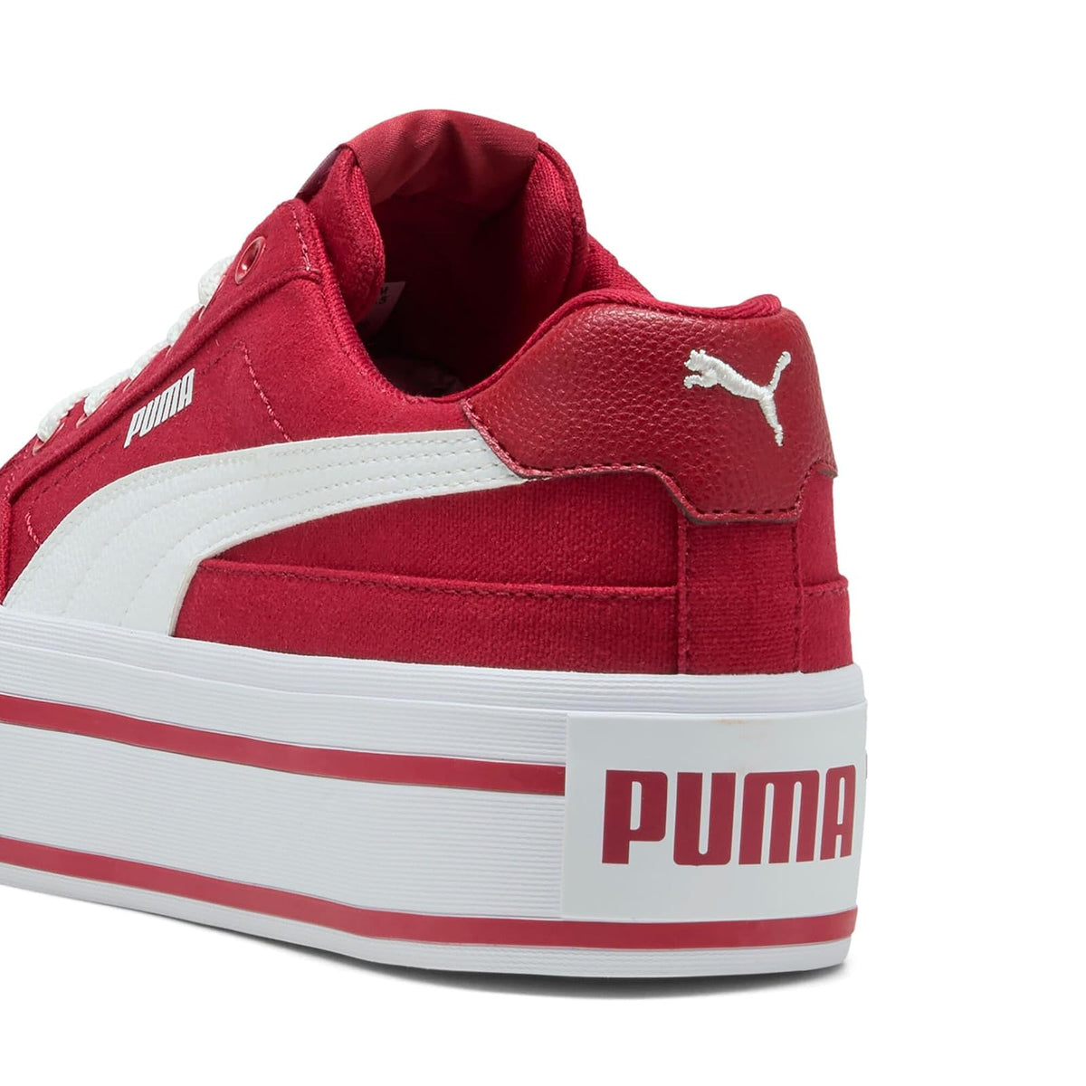 PUMA, Tenis Casuales Court Classic Vulc FS Platform, Mujer, Rojo, Talla 22,5