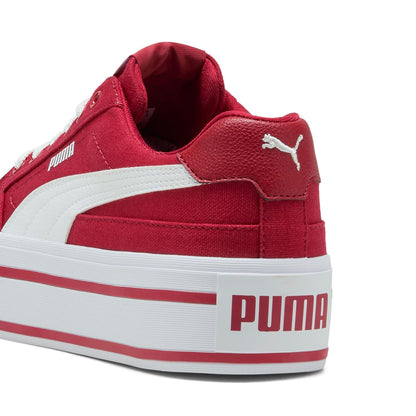 PUMA, Tenis Casuales Court Classic Vulc FS Platform, Mujer, Rojo, Talla 22,5