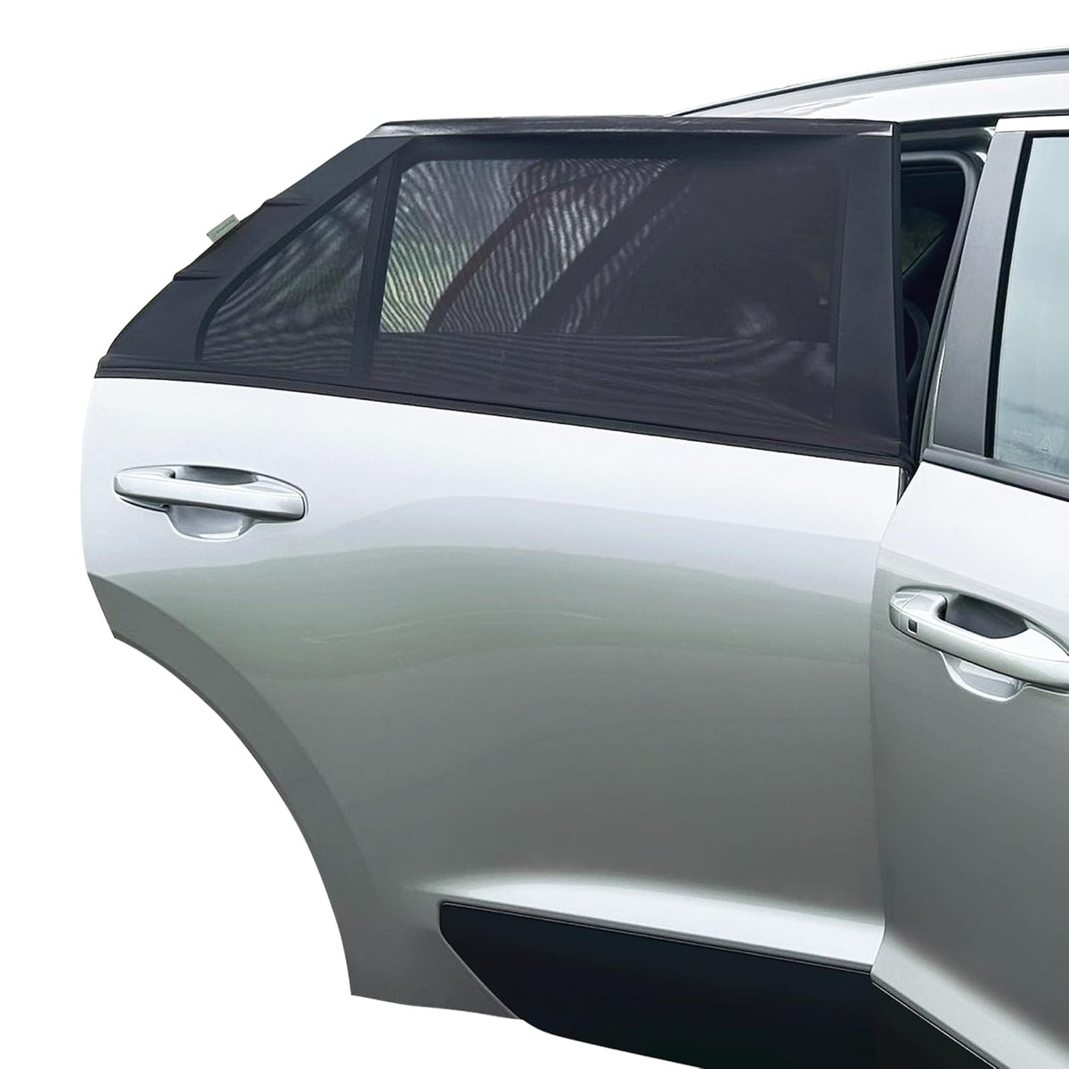 Dreambaby - Parasol para ventana de automóvil de bebé, parasol elástico para ventana de automóvil y visualización de malla para ventanas laterales, cubierta para ventana de bebé para protección UV, artículos