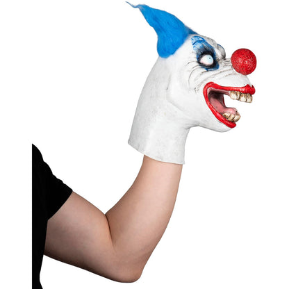 Ghoulish Productions Wacky Clown Puppet de Látex – Accesorio de Disfraz Tipo Payaso con Detalles Realistas Pintados a Mano – Ideal para Halloween, Casas Embrujadas y Coleccionistas de Horror